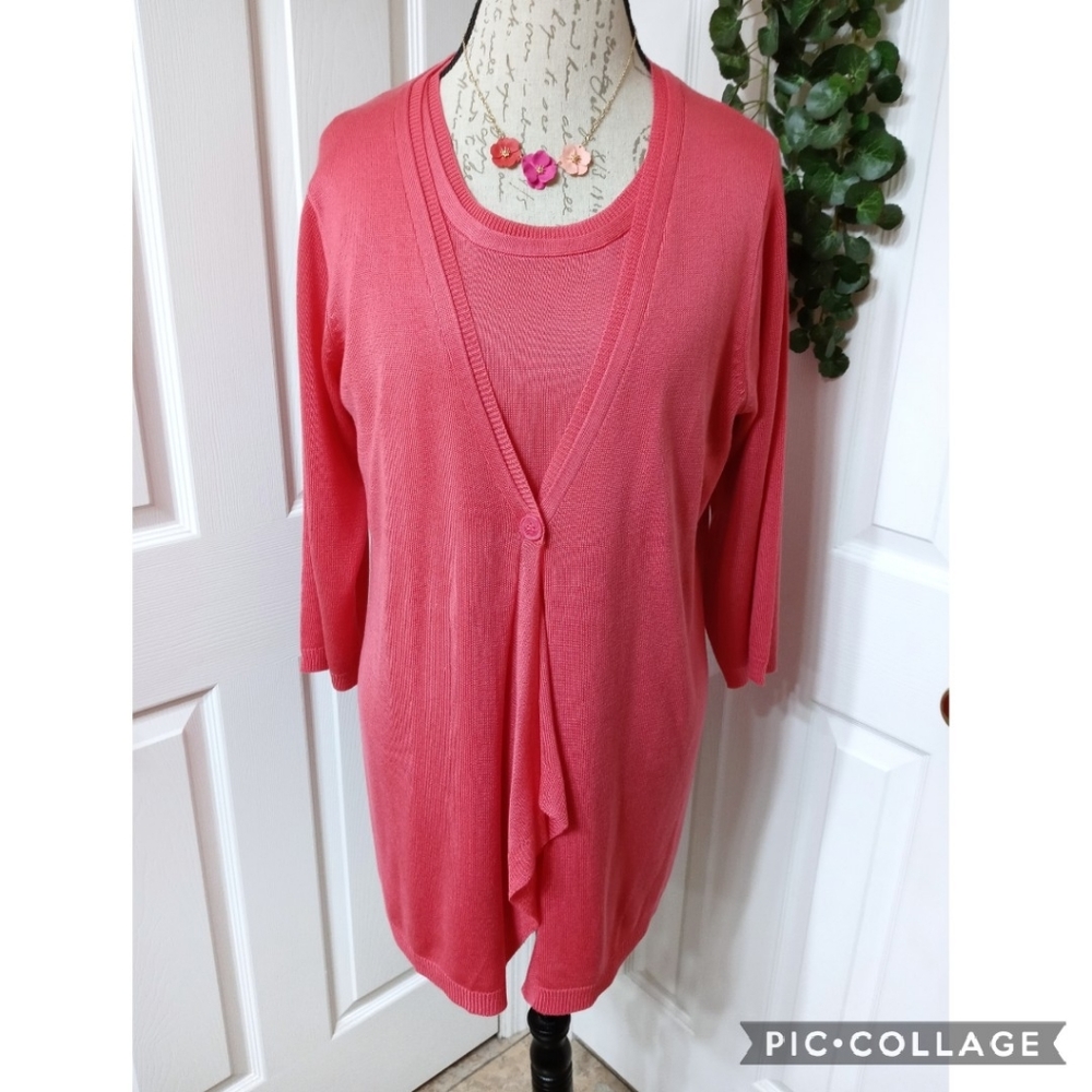 Avenue Tunic Sweater Twin Set Size 14/16